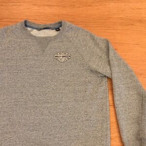 Harley-Davidson Gray Bad Babes Burn Rubber Graphic Raglan Sweatshirt Mens XL